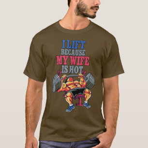 Camiseta Me Levanto Porque Mi Esposa Es Un Gimnasio De Halt