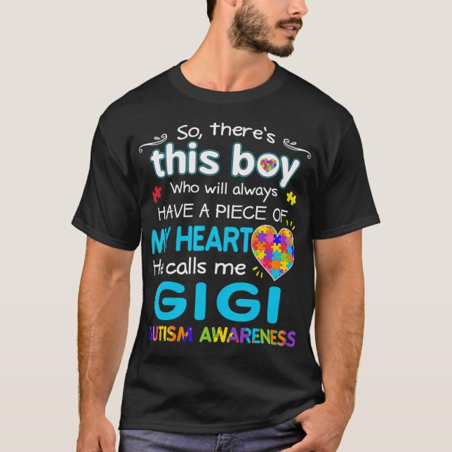 Camiseta Me llama Shirt Gigi - Conciencia del autismo - Aut (Anverso)