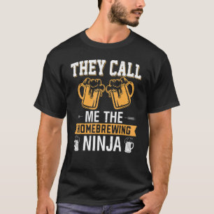 Camiseta Me Llaman Cerveza De Artesanías Ninja De Regadío