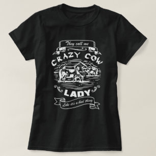 Camiseta Me llaman dama de vaca loca, mamá vaca