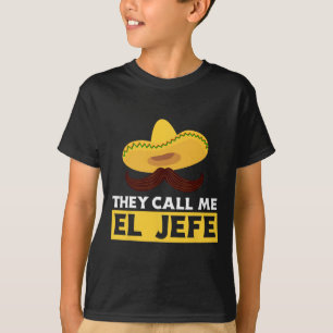 Camiseta Me llaman El Jefe Jefe Chef Mexicano Divertido Coc