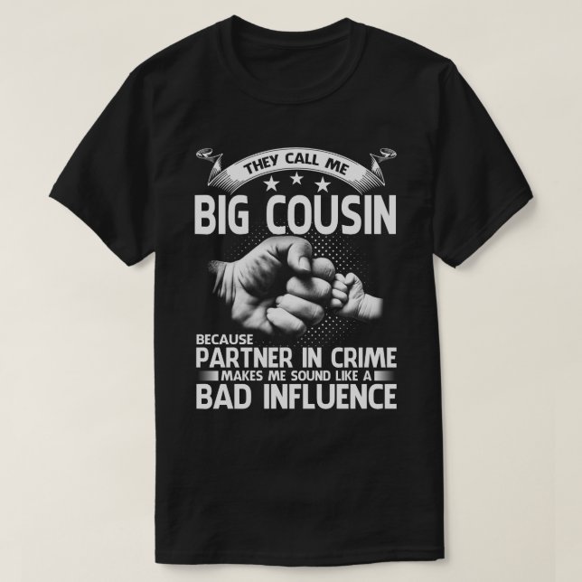 Camiseta Me Llaman Gran Cousa Porque Socio En El Crimen F (Diseño del anverso)