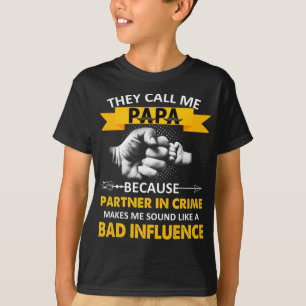 Camiseta Me llaman papá porque Partner in Crime Papa Fa