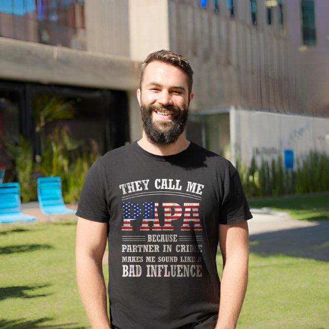 Camiseta Me llaman papá porque se asocia con el crimen (Subido por el creador)