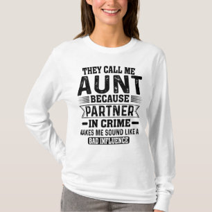 Camiseta Me Llaman Socio De Tía En Día de la Madre De Crime