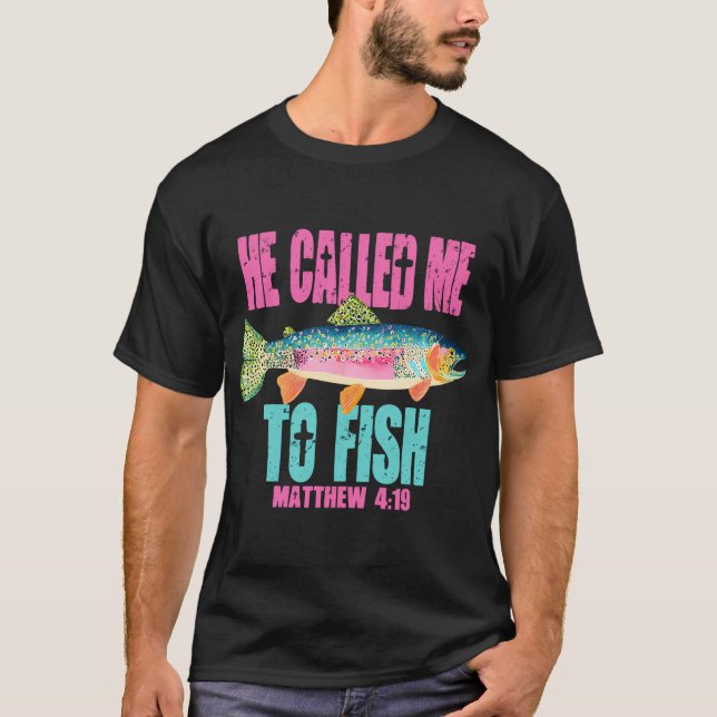 Camiseta Me Llamó a Pescar (Anverso)