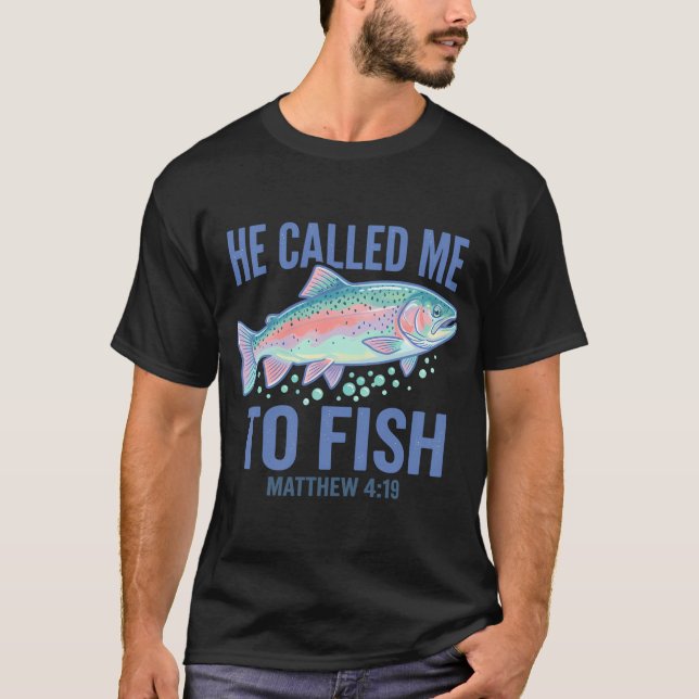 Camiseta Me llamó a pescar (Anverso)