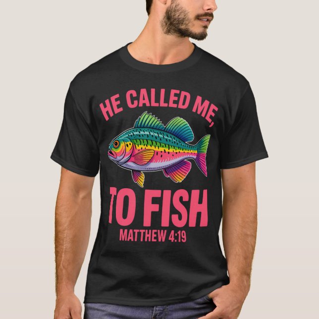 Camiseta Me Llamó a Pescar (Anverso)