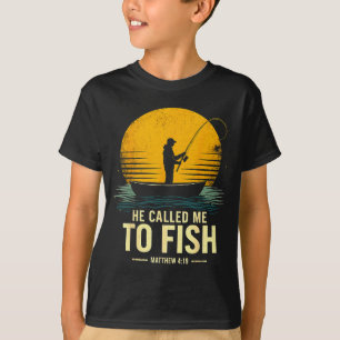 Camiseta Me Llamó a Pescar, Mateo 4_19, Pesca basada en la 