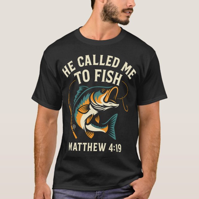 Camiseta Me Llamó Para Pescar (Anverso)