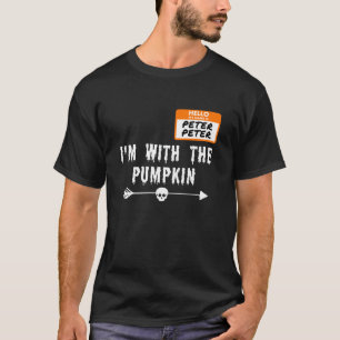 Camiseta Me llamo Peter Men Costume Estoy Con La Calabaza