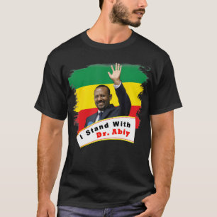 Camiseta Me mantengo con el Dr. Abiy Ahmed