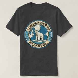 Camiseta Me mantengo con el oso polar de Groenlandia