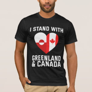 Camiseta Me mantengo con Groenlandia y Canadá