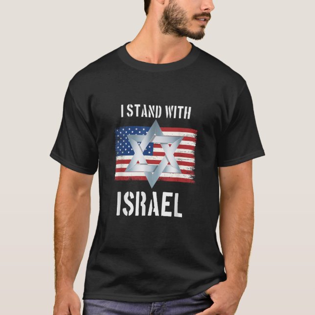 Camiseta me mantengo con israel (Anverso)