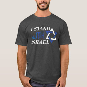 Camiseta Me mantengo con Israel   Orgullo Negro