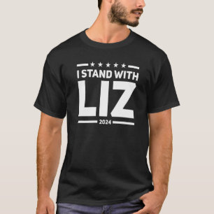 Camiseta Me mantengo con Liz Cheney Elección 2024 Demócrata
