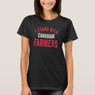 Camiseta Me mantengo con los agricultores canadienses parti