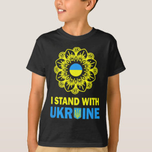 Camiseta Me mantengo con Ucrania Apoya a Ucrania Girasol Sh