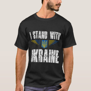 Camiseta Me mantengo con Ucrania Apoyo a Ucrania Tridente U