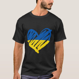 Camiseta Me mantengo con Ucrania Bandera ucraniana Paz Cora