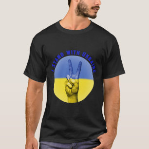 Camiseta Me mantengo con Ucrania Bandera ucraniana ucranian
