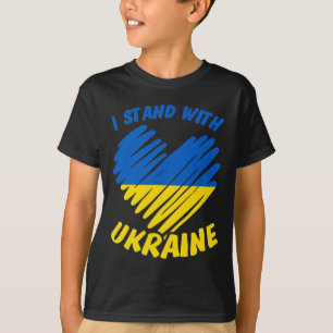 Camiseta Me Mantengo Con Ucrania I Bandera Ucraniana Azul A