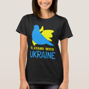 Camiseta Me mantengo con Ucrania Paloma de la Paz Ucraniana