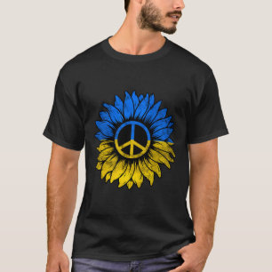 Camiseta Me mantengo con Ucrania Paz Girasol Ucrania Apoyo