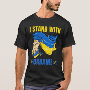 Camiseta Me mantengo con Ucrania Soportes ucranianos de Ucr