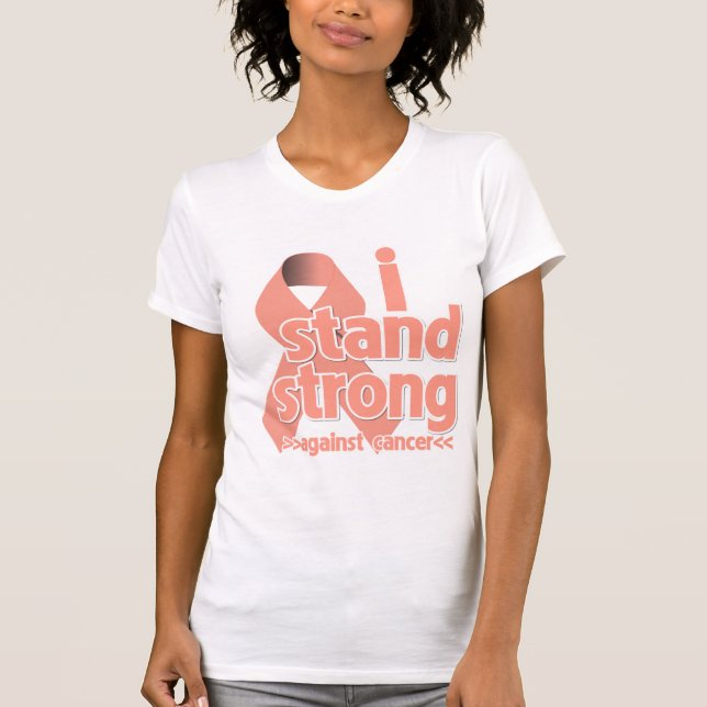 Camiseta Me Mantengo Fuerte Contra El Cáncer Uterino (Anverso)