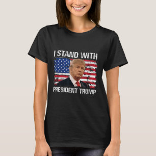 Camiseta Me mantengo presidente Trump bandera americana Tru