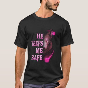 Camiseta Me Mantiene A Salvo, Me Mantiene Lobos De Pareja S