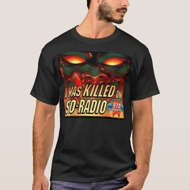 Camiseta Me MATARON en STO-RADIO (Anverso)