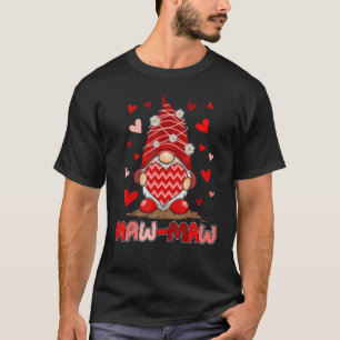 Camiseta Me-Maw Gnome Heart Daisy Valentine Cute Grandma Ma