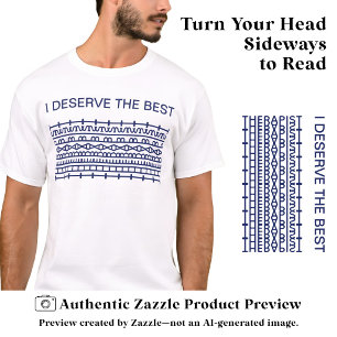 Camiseta Me Merezco el Mejor Mensaje Secreto, Nombre, Azul