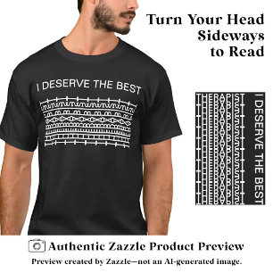 Camiseta Me Merezco el Mejor Mensaje Secreto, Nombre, Blanc