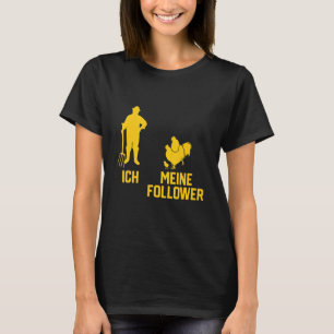 Camiseta Me mis seguidores amor animal Pollito gallo de gal