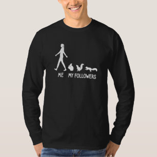Camiseta Me Mis Seguidores Ardilla  Lama Animal Adorable So