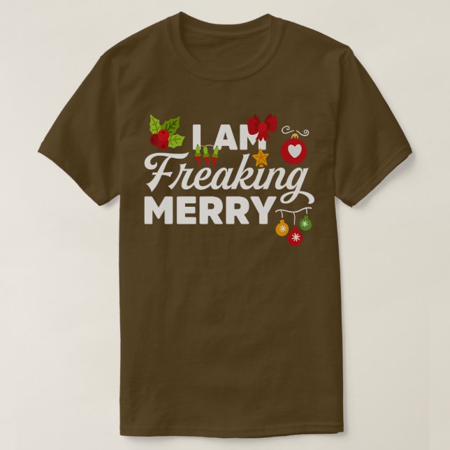Camiseta Me Molesto Merry Novedad Funny Navidades  (Diseño del anverso)