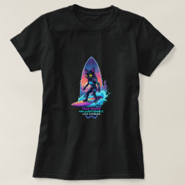 Camiseta Me monto en olas y en dudosas decisiones de vida