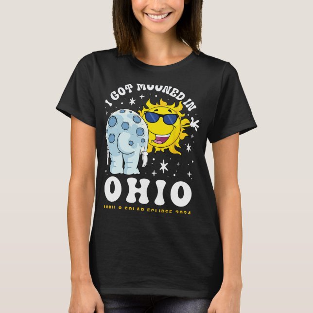 Camiseta Me Mooné En El Eclipse Solar Total De Ohio 2024 (Anverso)