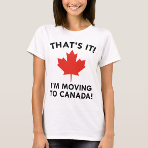 Camiseta Me mudo a Canadá