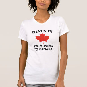 Camiseta Me mudo a Canadá