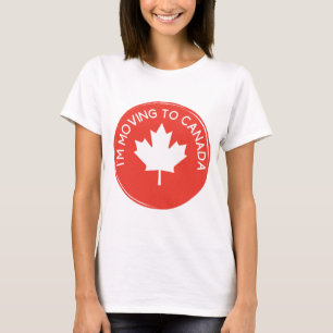 Camiseta Me mudo a Canadá por culpa del presidente Trump