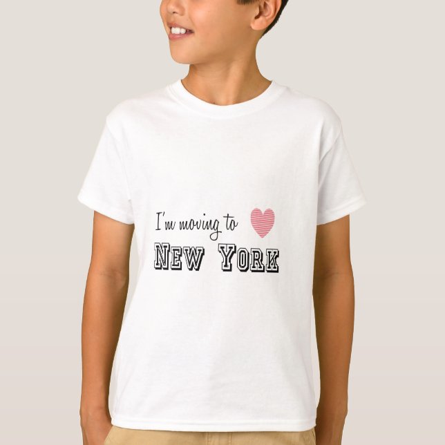 Camiseta Me mudo a Nueva York (Anverso)