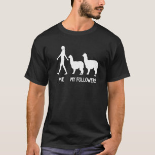 Camiseta Me my follower Alpaca Llama Lama Cute santo animal