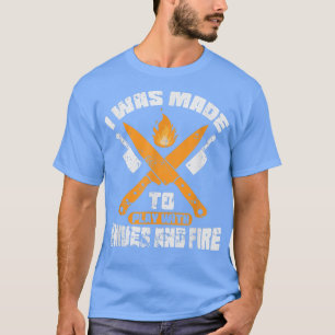 Camiseta Me obligaron a jugar con cuchillos y cocina de fue