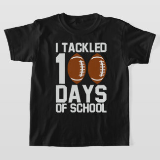 Camiseta Me ocupé de 100 días de diseño de fútbol escolar
