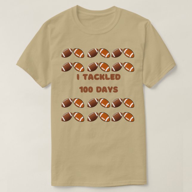 Camiseta Me Ocupé De 100 Días De Escuela 9 (Diseño del anverso)